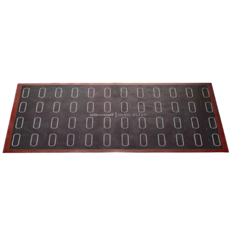AIR MAT ECLAIR Silikomart - dwustronna mata perforowana do wypieku małych i dużych eklerów - dł. 583 x szer. 384 mm