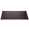 AIR MAT ECLAIR Silikomart - dwustronna mata perforowana do wypieku małych i dużych eklerów - dł. 583 x szer. 384 mm