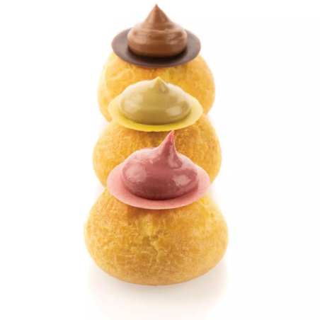 AIR MAT CHOUX Silikomart - dwustronna mata perforowana do wypieku małych i dużych ptysiów - dł. 583 x szer. 384 mm