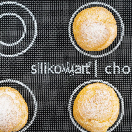 AIR MAT CHOUX Silikomart - dwustronna mata perforowana do wypieku małych i dużych ptysiów - dł. 583 x szer. 384 mm