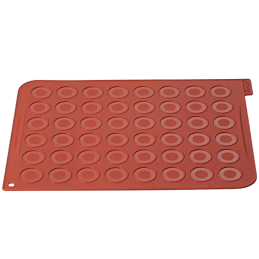 MAC01 Silikomart - mata silikonowa do wypieku 48 makaroników o śr. 35 mm - dł. 300 x 400 mm