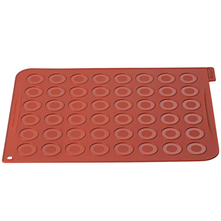 MAC01 Silikomart - mata silikonowa do wypieku 48 makaroników o śr. 35 mm - dł. 300 x 400 mm