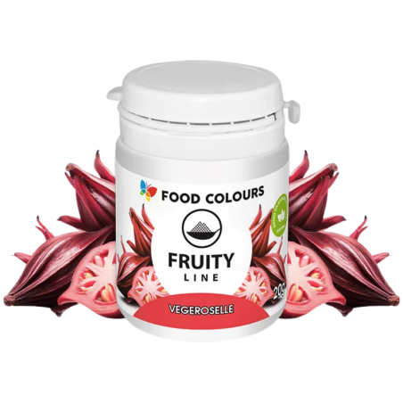 op. 20 g Czerwony barwnik w proszku pochodzenia naturalnego - Vegeroselle Fruity Line - nr. kat. WS-PN-021 Food Colours