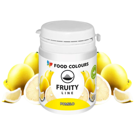 op. 20 g Jasnożółty barwnik w proszku pochodzenia naturalnego - Pomelo Fruity Line - nr. kat. WS-PN-001 Food Colours