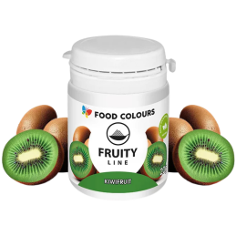 op. 20 g Zielony barwnik w proszku pochodzenia naturalnego - Kiwi Fruit Fruity Line - nr. kat. WS-PN-046 Food Colours