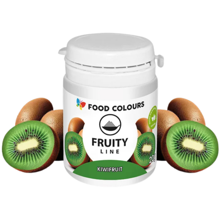 op. 20 g Zielony barwnik w proszku pochodzenia naturalnego - Kiwi Fruit Fruity Line - nr. kat. WS-PN-046 Food Colours