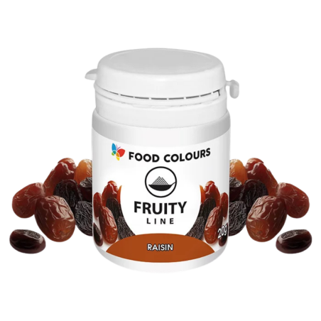op. 20 g Brązowy barwnik w proszku pochodzenia naturalnego - Raisin Fruity Line - nr. kat. WS-PN-051 Food Colours