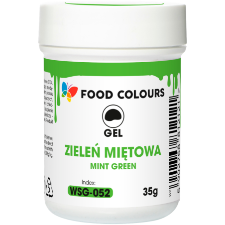 op. 35 g Zielony (miętowy) barwnik spożywczy w żelu - nr. kat. WSG-052 Food Colours