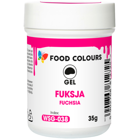 op. 35 g Ciemnoróżowy (fuksja) barwnik spożywczy w żelu - nr. kat. WSG-038 Food Colours