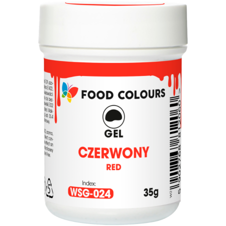 op. 35 g Czerwony barwnik spożywczy w żelu - nr. kat. WSG-024 Food Colours