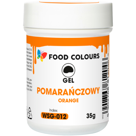 op. 35 g Pomarańczowy barwnik spożywczy w żelu - nr. kat. WSG-012 Food Colours
