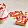 op. 250 g Czerwona polewa cukiernicza w postaci łatwych do rozpuszczania kawałków - Deco Melts Red Fun Cakes