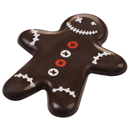 op. 60 szt. Czekoladowe ludziki na Halloween - dekoracja w pięciu wzorach - dł. 50 mm - nr. kat. 92187 Modecor