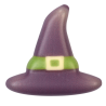 op. 72 szt. Fioletowy zestaw dekoracji czekoladowych na Halloween - dł. 29-39 mm - nr. kat. 92167 Modecor