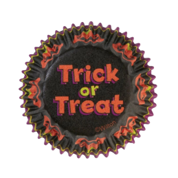 op. 100 szt. Papilotki - Rrick or Treat Wilton - papierowe foremki do wypieku mini babeczek - śr. 32 x wys. 22 mm
