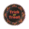 op. 100 szt. Papilotki - Rrick or Treat Wilton - papierowe foremki do wypieku mini babeczek - śr. 32 x wys. 22 mm