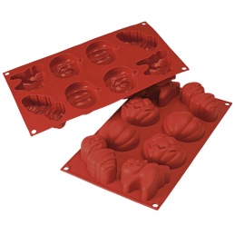 SF116 Silikomart - forma silikonowa do wypieków i deserów na Halloween - dł. 70 x szer. 64 x wys. 32 mm