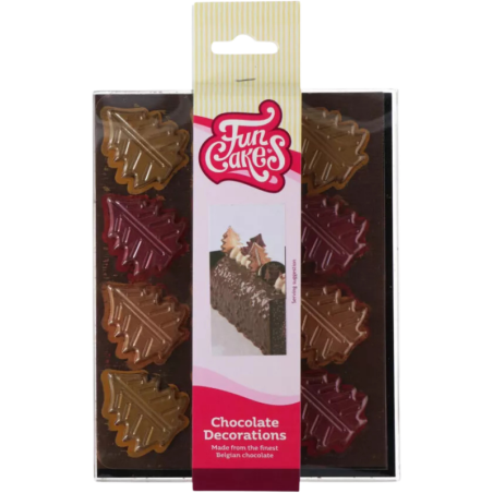 op. 12 szt. Choinki - zestaw gotowych dekoracji z ciemnej czekolady - nr. kat. F50750 Fun Cakes