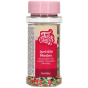 op. 65 g Holiday - świąteczna mieszanka posypek cukrowych do dekoracji babeczek - Sprinkle Medley Fun Cakes