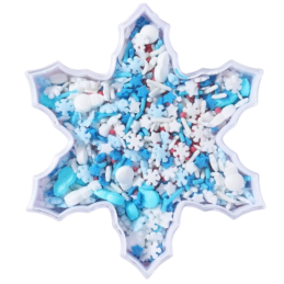 op. 72 g Frosty Fever - zimowa mieszanka posypek cukrowych do dekoracji pierniczków - Christmas Sprinkles PME Cake