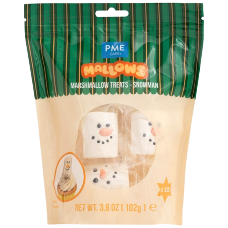 op. 12 szt. Bałwanki - duże kolorowe pianki Marshmallow do dekoracji tortów i babeczek