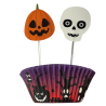 Zestaw do wypieku 24 muffinek na Halloween - papierowe papilotki i toppery na wykałaczkach - nr. kat. 5036 ScrapCooking