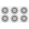 Kaleido 75 Silikomart - forma silikonowa do geometrycznych monoporcji - śr. 75 x wys. 25 mm / poj. 75 ml x 6 porcji