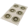 Mini Raggio Silikomart - forma silikonowa do monoporcji - śr. 67 x wys. 33 mm / poj. 85 ml x 6 porcji