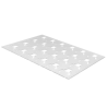 op. 2 szt. Renifer - silikonowy szablon do odlewania dekoracji z czekolady i izomaltu - dł. 40 x szer. 40 mm x 24 dekoracje