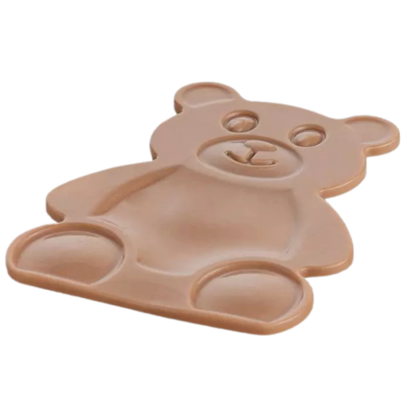 Buche Peluche 1100 Silikomart - zestaw form silikonowych do ciast w kształcie pluszowego misia - poj. 1100 ml
