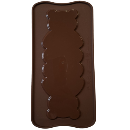 Buche Peluche 1100 Silikomart - zestaw form silikonowych do ciast w kształcie pluszowego misia - poj. 1100 ml