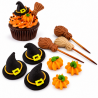 op. 9 szt. Halloween - tematyczny zestaw dekoracji cukrowych do babeczek - nr kat. EX13123