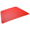 dł. 216 x szer. 128 mm - trapezowa skrobka cukiernicza z tworzywa - kolor czerwony - nr. kat. 37053 Thermohauser