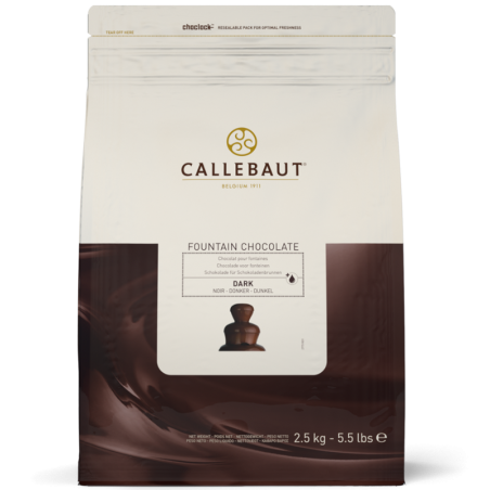 op. 2.5 kg Ciemna czekolada do fontanny - Dark Fountain Chocolate 57.6% Callebaut - nr. kat. CHD-N811FOUNE4-U71