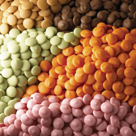 op. 1 kg Czekolada pomarańczowa - połączenie białej czekolady z aromatem pomarańczowym - Orange Callets™ Callebaut
