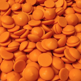 op. 1 kg Czekolada pomarańczowa - połączenie białej czekolady z aromatem pomarańczowym - Orange Callets™ Callebaut