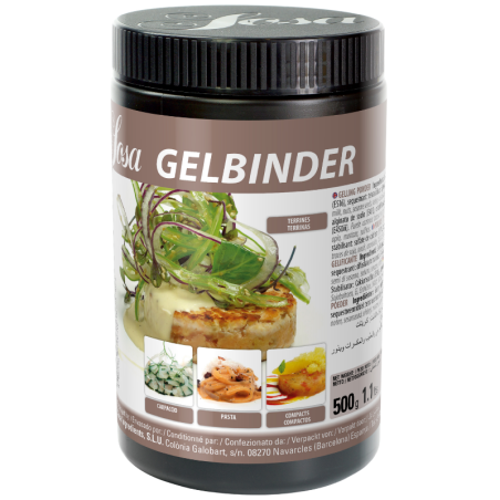 op. 500 g Gelbinder - mieszanka składników o właściwościach wiążących i żelujących - nr. kat. 53509 Sosa Ingredients