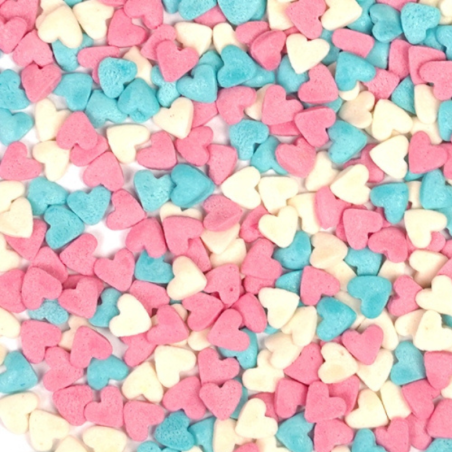 op. 250 g Serduszka mix śr. 5 mm - walentynkowe konfetti cukrowe - Cukieteria.pl