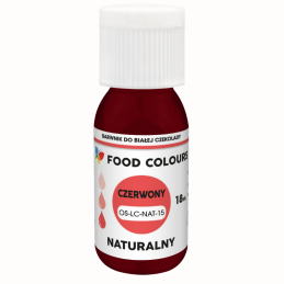 op. 18 ml Naturalny CZERWONY barwnik cukierniczy od Food Colours - Cukieteria.pl