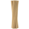 op. 500 szt. Kraftowe papierowe słomki do napojów - śr. 6 mm x dł. 200 mm