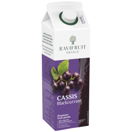 op. 1 kg Czarna porzeczka - RAVIFRUIT - pasteryzowany przecier owocowy - 90% zawartość owoców