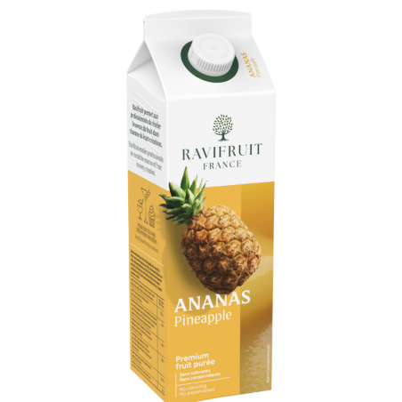op. 1 kg Ananas - RAVIFRUIT - pasteryzowany przecier owocowy - 90% zawartość owoców