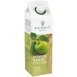 op. 1 kg Zielone jabłko - RAVIFRUIT - pasteryzowany przecier owocowy - 90% zawartość owoców