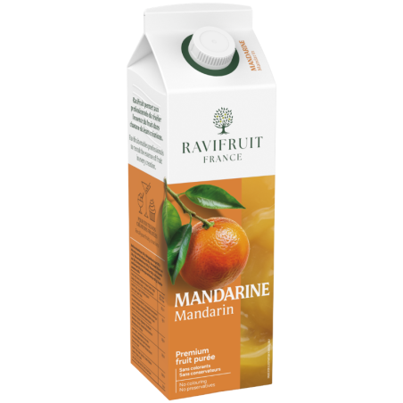 op. 1 kg Mandarynka - RAVIFRUIT - pasteryzowany przecier owocowy - 90% zawartość owoców