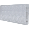 CW1988 Plisowany Liść - forma z poliwęglanu do pralin - dł. 33.5 x szer. 30.5 x wys. 19 mm / poj. 12 g x 21 pralin