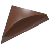 CW1972 Nowoczesny trójkąt - forma z poliwęglanu do pralin - dł. 35 x szer. 35 x wys. 11 mm / poj. 6.5 g x 24 praliny