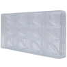 CW1972 Nowoczesny trójkąt - forma z poliwęglanu do pralin - dł. 35 x szer. 35 x wys. 11 mm / poj. 6.5 g x 24 praliny
