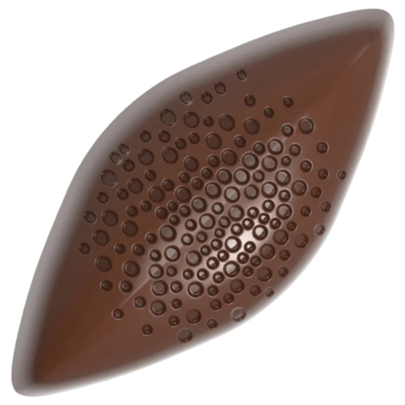 CW12096 Chocolate World - forma z poliwęglanu do pralin - dł. 47.5 x szer. 21.5 x wys. 16 mm / poj. 9.5 g x 21 pralin