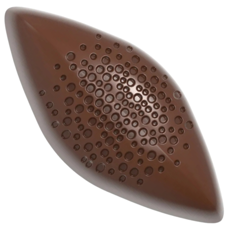 CW12096 Chocolate World - forma z poliwęglanu do pralin - dł. 47.5 x szer. 21.5 x wys. 16 mm / poj. 9.5 g x 21 pralin
