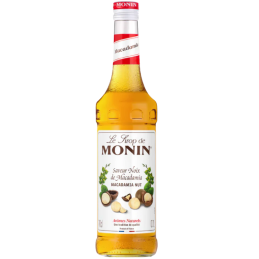 op. 0.7 l Syrop o smaku orzechów makadamia - Macadamia Nut Le Sirop de Monin - szklana butelka